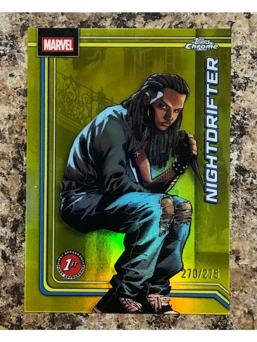 2026 Topps Chrome Marvel Comics Nightdrifter #88 1st Yellow Refractor 270/275